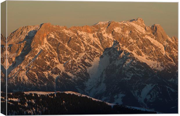 Alpine sunset Canvas Print by Thomas Schaeffer