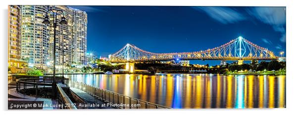 Story Bridge Acrylic by Mark Lucey