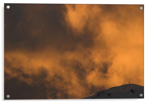Burning Sky Acrylic by Thomas Schaeffer