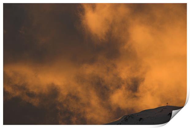 Burning Sky Print by Thomas Schaeffer