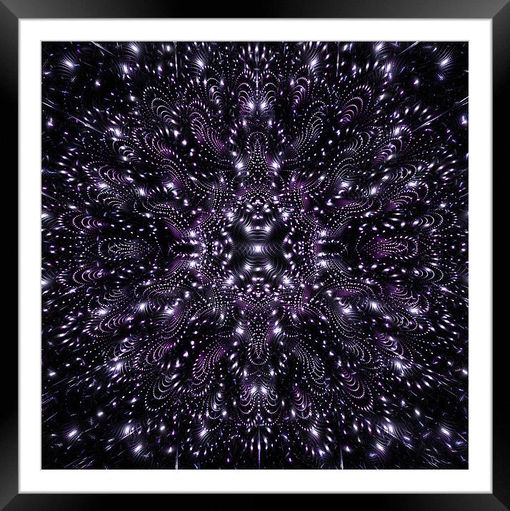 Purple Lights Framed Mounted Print by Mary Lane