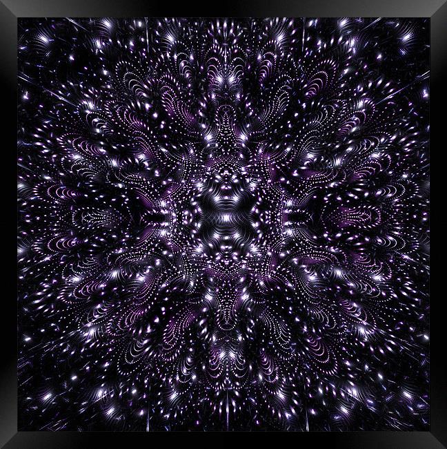 Purple Lights Framed Print by Mary Lane