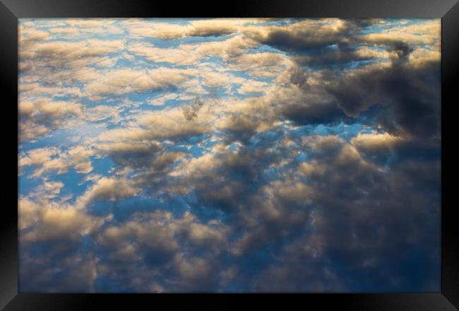 Heavenly Clouds Framed Print by David Pyatt