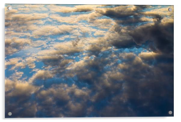 Heavenly Clouds Acrylic by David Pyatt