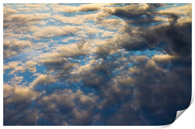 Heavenly Clouds Print by David Pyatt