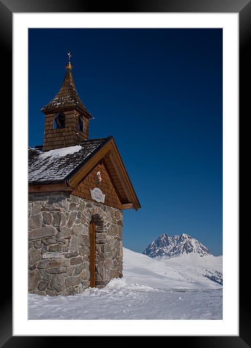 St.Mary in the snow Framed Mounted Print by Thomas Schaeffer