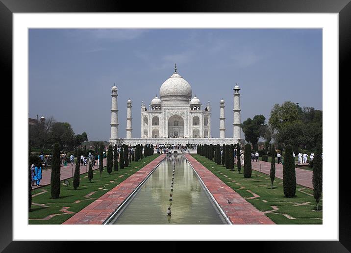 Taj Mahal Framed Mounted Print by Thomas Schaeffer