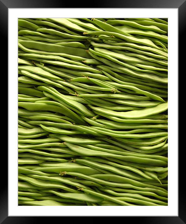 Broad Beans Framed Mounted Print by Howard Little