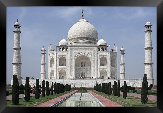 Taj Mahal Framed Print by Thomas Schaeffer