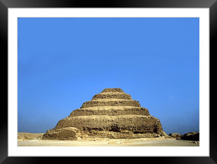 Step Pyramid Framed Mounted Print by david harding