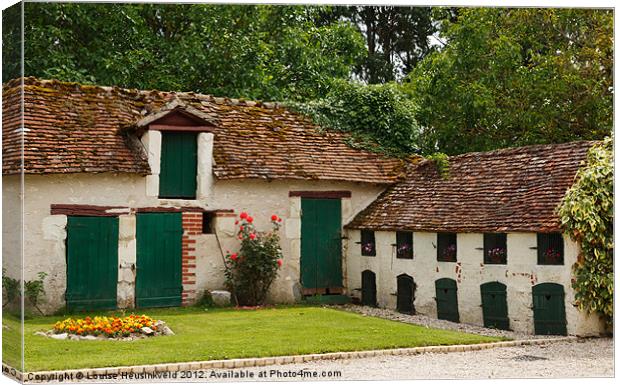 La Pillebourdiere, historic farm in France Canvas Print by Louise Heusinkveld