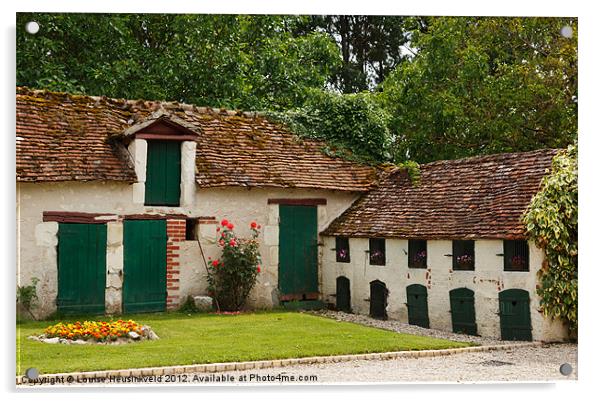La Pillebourdiere, historic farm in France Acrylic by Louise Heusinkveld