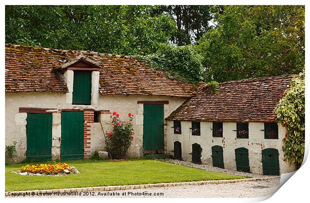 La Pillebourdiere, historic farm in France Print by Louise Heusinkveld