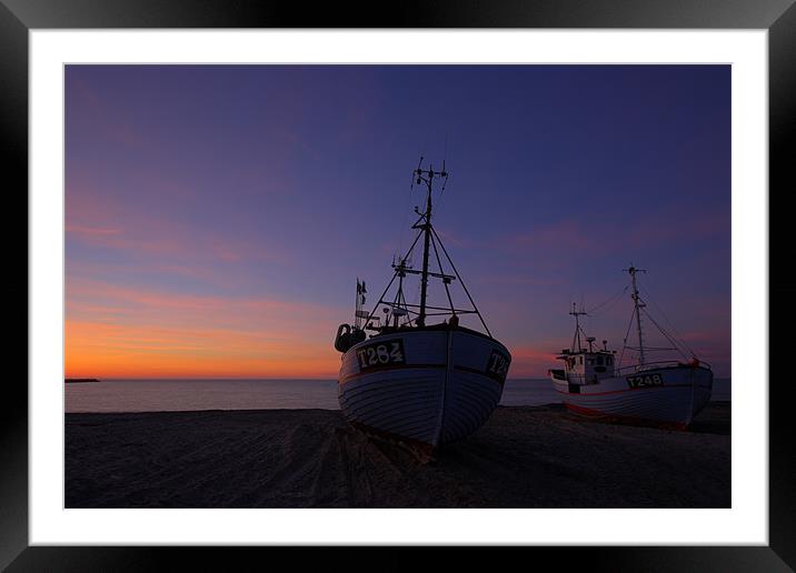 Vorupör Harbour  Framed Mounted Print by Thomas Schaeffer