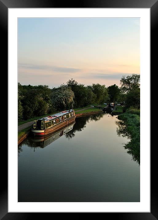 Moored for the Night Framed Mounted Print by graham young