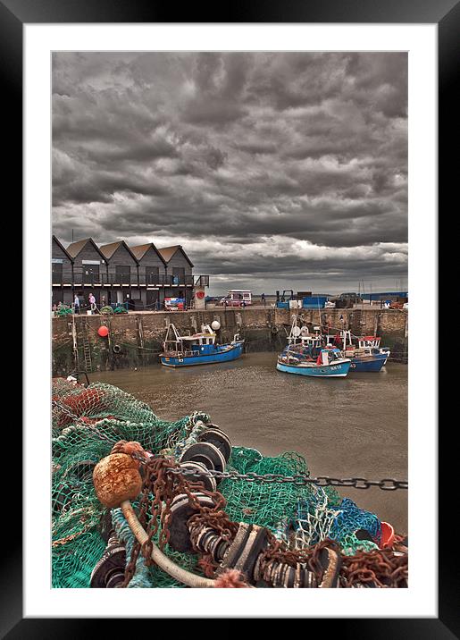 Whitstable Harbour Framed Mounted Print by Dawn Cox