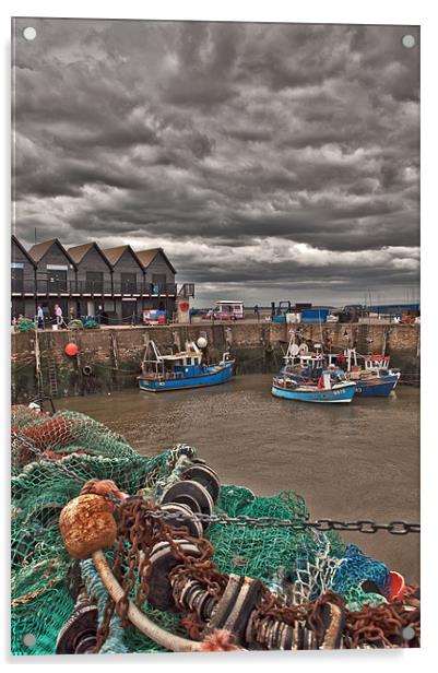Whitstable Harbour Acrylic by Dawn Cox