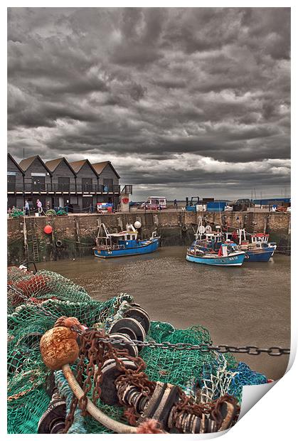 Whitstable Harbour Print by Dawn Cox
