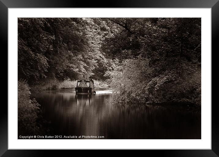 Longboat Framed Mounted Print by Chris Barker