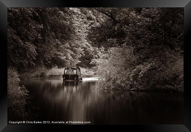 Longboat Framed Print by Chris Barker