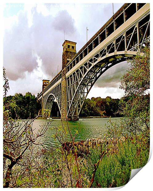 Menai Railway Bridge Print by philip clarke