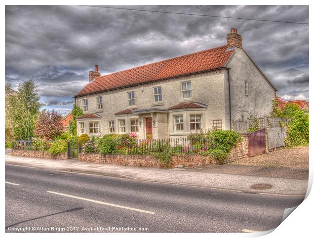 Old Pub Rufforth, The Buck Inn Print by Allan Briggs