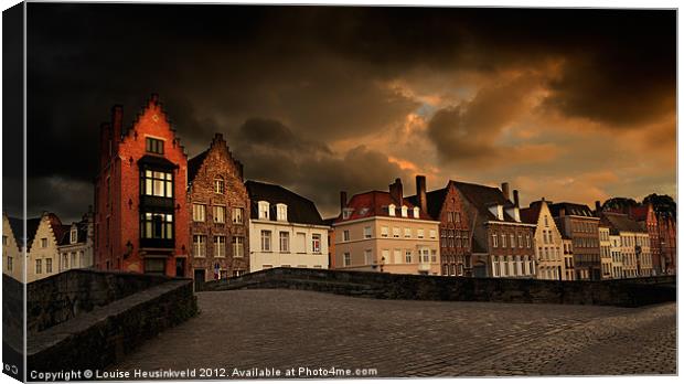 Spinolarei at dusk, Bruges Canvas Print by Louise Heusinkveld