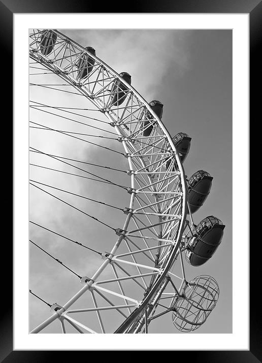 The London Eye Framed Mounted Print by VICTORIA HENDRICK