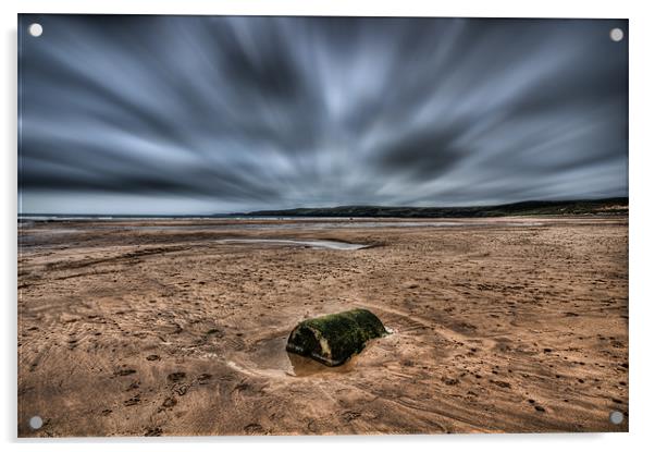 Freshwater West Blur Acrylic by Steve Purnell