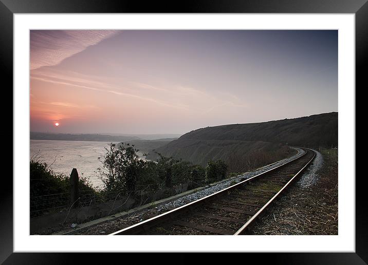 The Other Side of the Tracks Framed Mounted Print by Kieran Brimson