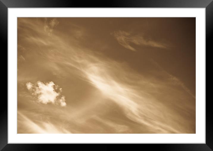 Coffee Cloudscape Framed Mounted Print by David Pyatt