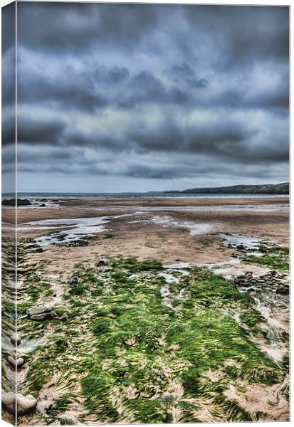 Freshwater West 4 Canvas Print by Steve Purnell