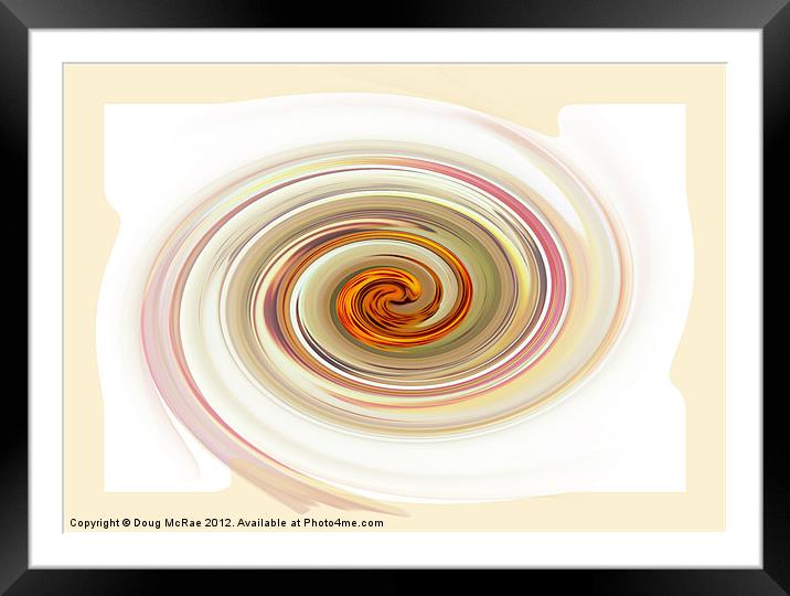 Orchid swirl Framed Mounted Print by Doug McRae