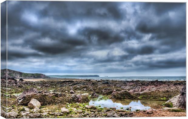 Freshwater West 7 Canvas Print by Steve Purnell