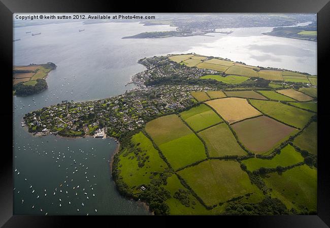 roseland to falmouth Framed Print by keith sutton