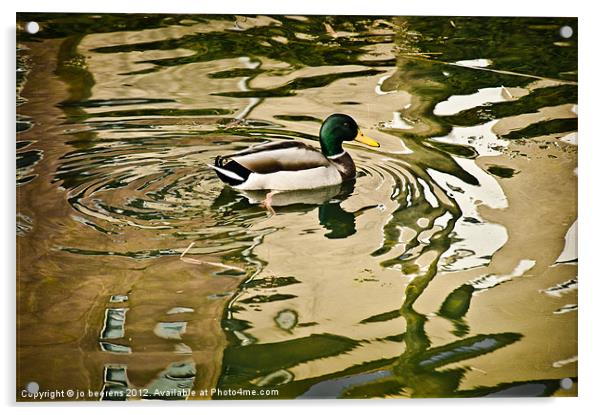 canard a l'abstract Acrylic by Jo Beerens