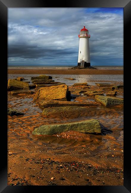 Abandoned Lighthouse Framed Print by Adrian Evans