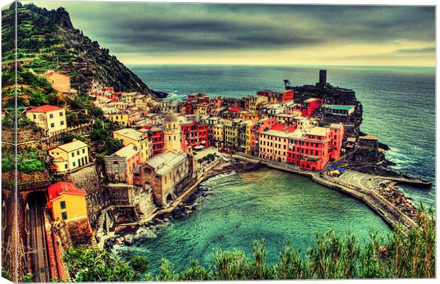 Welcome to the Cinque Terre Canvas Print by Spencer Giesbrecht