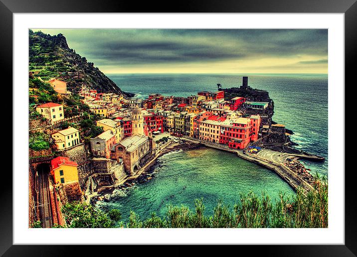 Welcome to the Cinque Terre Framed Mounted Print by Spencer Giesbrecht