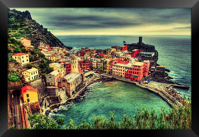 Welcome to the Cinque Terre Framed Print by Spencer Giesbrecht