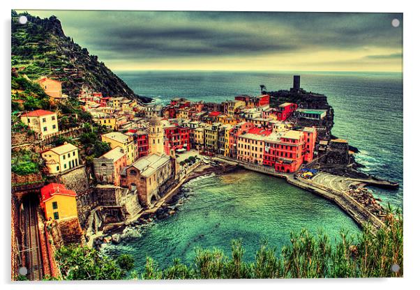 Welcome to the Cinque Terre Acrylic by Spencer Giesbrecht