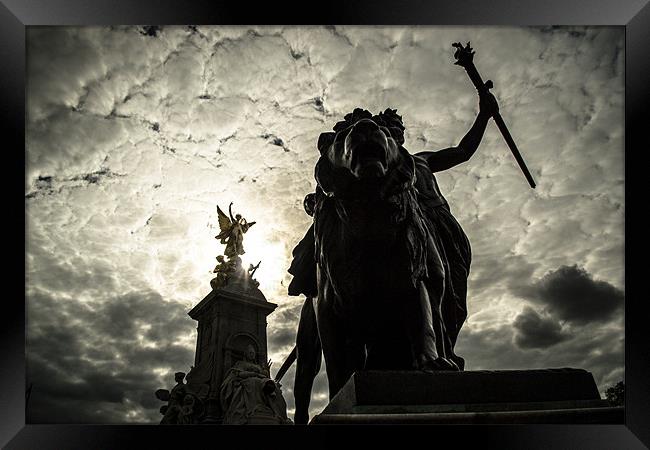Victoria Memorial & Angel of Justice Framed Print by Massimiliano Peluso