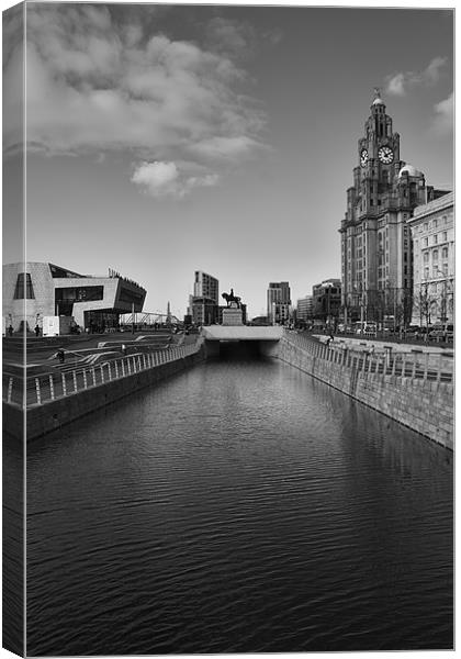 Overlooking the Canal Canvas Print by Roger Green
