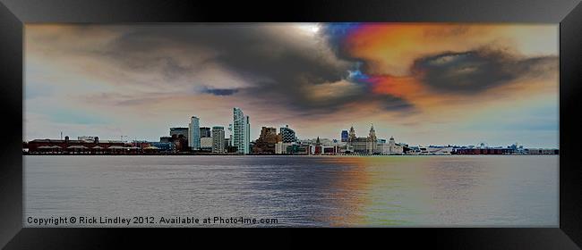 Liverpool skyline Framed Print by Rick Lindley