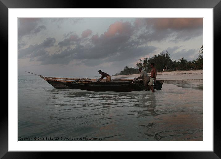 Dawn fishermen Framed Mounted Print by Chris Barker