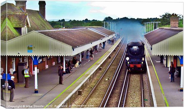 The Dorset Coast Express 3 Canvas Print by Mike Streeter