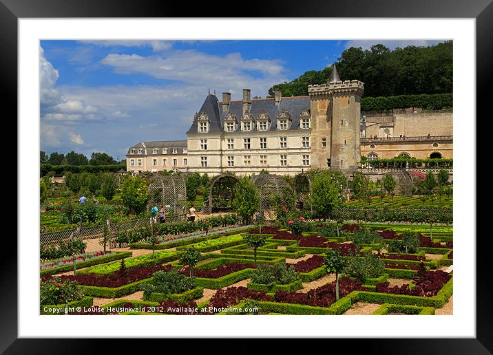 Chateau de Villandry, Loire Valley Framed Mounted Print by Louise Heusinkveld