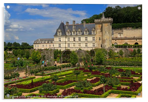 Chateau de Villandry, Loire Valley Acrylic by Louise Heusinkveld