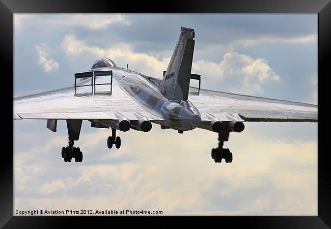 Vulcan Bomber XH558 Framed Print by Oxon Images