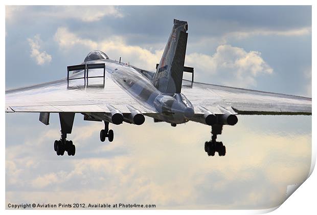 Vulcan Bomber XH558 Print by Oxon Images
